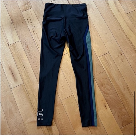 PE NATION Flight Series Legging Black 7/8 length midrise sculpted panels - Picture 7 of 7